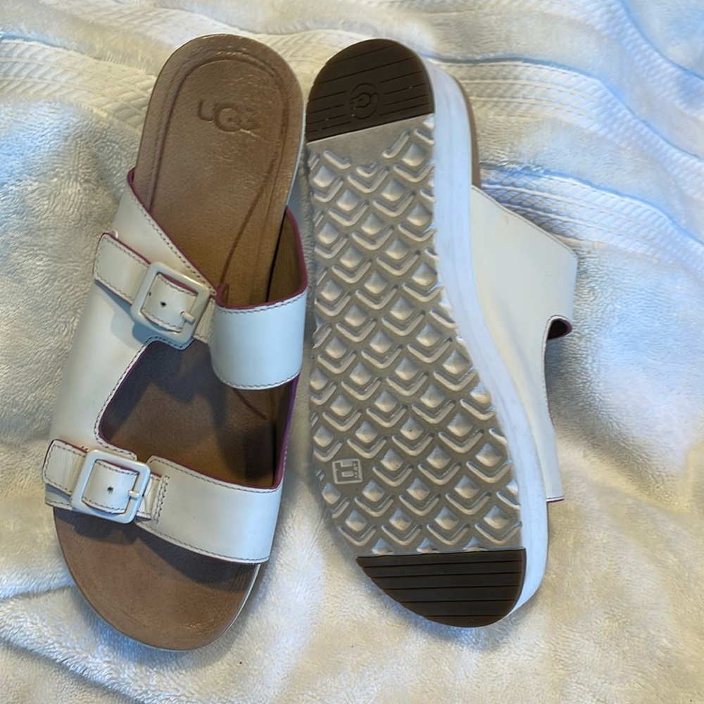 Ivory Ugg slides
